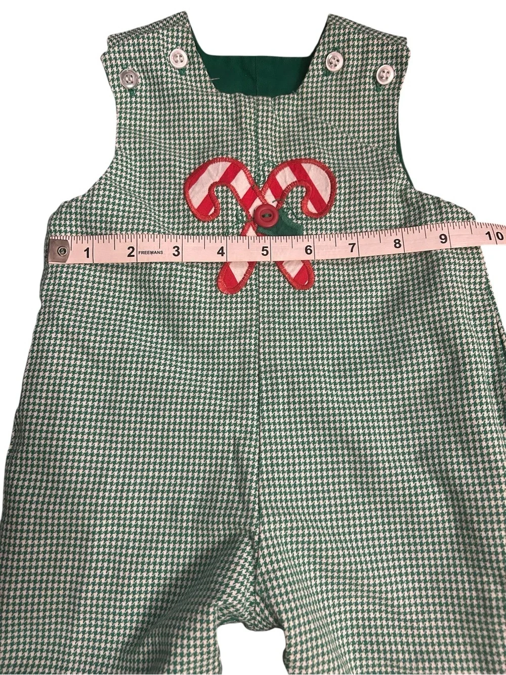 Vintage The Bailey Boys Reversible Christmas Longall Romper